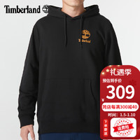 Timberland添柏岚卫衣男秋冬户外运动休闲上衣通勤毛圈宽松连帽套头衫A2FV7 A2FV7001/黑色 XS/165