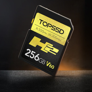 天硕（TOPSSD）高品质SD卡_H2专业影像存储卡，UHS-II双芯高速存储 300MB/s_256GB