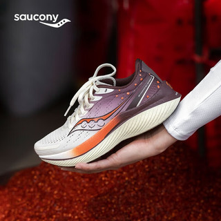 索康尼（SAUCONY）男鞋 24春啡速3竞速跑鞋稳定支撑运动鞋耐磨减震跑步鞋 啡速3/热辣长安 42/8.5/265mm