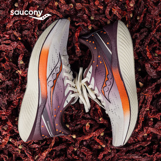 索康尼（SAUCONY）男鞋 24春啡速3竞速跑鞋稳定支撑运动鞋耐磨减震跑步鞋 啡速3/热辣长安 42/8.5/265mm