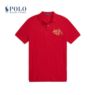 Polo Ralph Lauren 拉夫劳伦 男装 24春农历新年三匹小马Polo衫RL17700 600-红色 XS