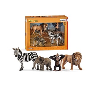 Schleich 思乐 野生动物入门套装42388儿童仿真模型玩具礼盒装送礼