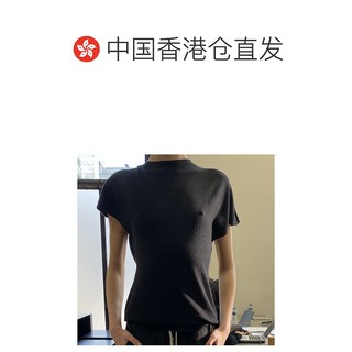 香港Rick Owens   黑色套头短袖T恤