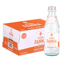 ACQUA PANNA 普娜 天然矿泉水 意大利进口饮用水 250mL 24瓶 1箱 玻璃瓶