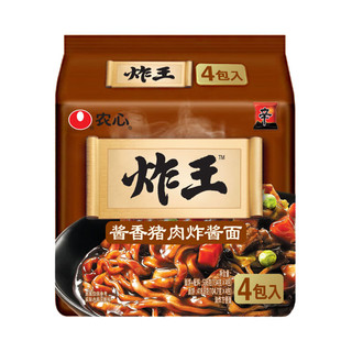 NONGSHIM 农心 炸王 酱香猪肉炸酱拉面 方便面 速食袋面 四连包 134g*4包