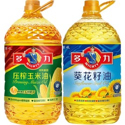 MIGHTY 多力 甾醇玉米油4L+葵花籽食用油4L
