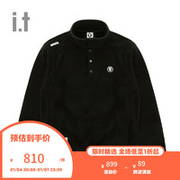 Aape it 男装绒面立领卫衣冬个性潮流套头上衣390XXL BKX/黑色 L