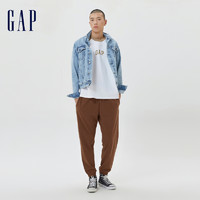 Gap 盖璞 LOGO宽松水洗棉运动裤598731