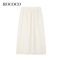 洛可可（ROCOCO）洛可可白色时尚半身裙女百搭 白色 S