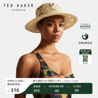 TED BAKER 秋冬女士度假风编织花朵遮阳帽子261388