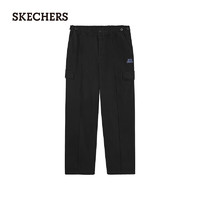 斯凯奇（Skechers）秦霄贤同款 男款梭织直筒工装长裤 L124M025