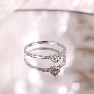 周六福钻戒女求婚钻石戒指 星芒 W028875 约2分 14号 新年