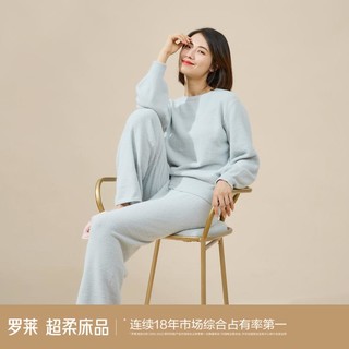 LUOLAI 罗莱家纺 羽毛纱轻柔女士家居服套装舒适亲肤居家休闲套头睡衣