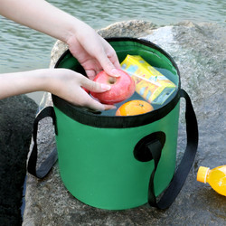 SingleLady 尚官 户外便携式可折叠储水桶袋空桶钓鱼桶水盆旅行露营装水桶野餐水桶
