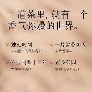 氣味圖書館 气味图书馆车载香薰香片组合车内挂式家用衣柜留香