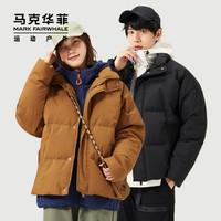 马克华菲羽绒服男女加厚保暖面包服三防冲锋羽绒外套