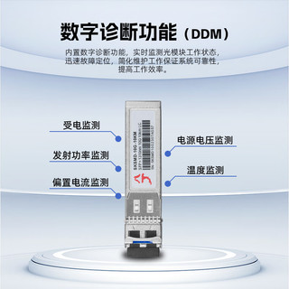 兮克单模双纤SPF+万兆光模块LC-LC接口SKSMD-10G-10KM兼容多品牌长距离稳定传输