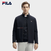 FILA 斐乐男士棉服2024春时尚休闲基础简约保暖立领外套 传奇蓝-NV 175/96A/L