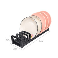 特适家厨房碗碟收纳架置物架餐具橱柜内置盘子放碗架沥水架单层小型家用 大号碗盘架