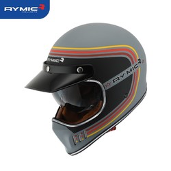 RYMIC 摩托车头盔全盔 R980可装蓝牙 黑银溯源