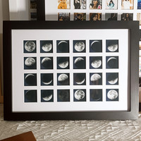 36/48 100宫格实木相框挂墙diy照片订制洗婚纱照做成摆台