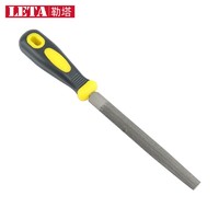 PLUS会员：LETA 勒塔 双色柄半圆锉6英寸锉刀 钢锉钳工金属木工矬子打磨工具LT5987
