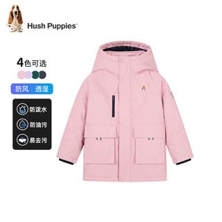 暇步士（Hush Puppies）童装儿童男女童款棉服时尚休闲保暖舒适 藏蓝 140cm