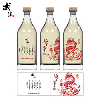 武陵酒 龙年定制  琥珀雕刻定制版 53度  酱香型白酒礼盒装 1000mL 1瓶