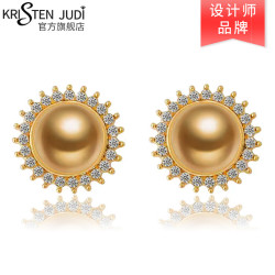judi时尚饰品_kristen judi 气质美拉德珍珠耳环 金色多少钱-什么值得