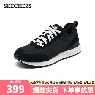 斯凯奇（Skechers）男子跑步鞋户外运动鞋缓震跑鞋210676 黑色/BLK 41