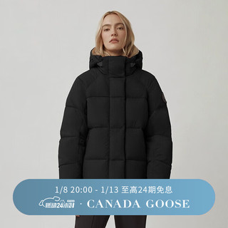 加拿大鹅（Canada Goose）Junction女士黑标派克大衣户外休闲外套大鹅羽绒服 2602LB 61 黑色 S