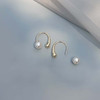 KOSE 高丝 法式极简高级感珍珠耳环气质轻奢耳圈小众设计感耳饰