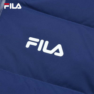 FILA 斐乐 男子羽绒服冬季时尚休闲连帽保暖上衣外套 深钴蓝-A-BU 175/96A/L