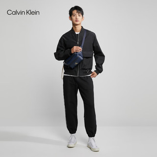 Calvin Klein Jeans23男士简约贴片插扣撞色肩带斜挎胸包腰包新年HH3724 480-深蓝色 OS