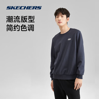 SKECHERS 斯凯奇 秋冬季男女士运动卫衣针织卫裤子休闲长袖套装