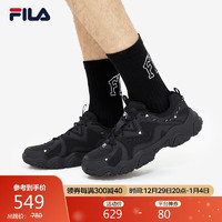 FILA 斐乐猫爪鞋男鞋复古运动鞋时尚休闲鞋FLUID 4 黑-R-BK 40.5