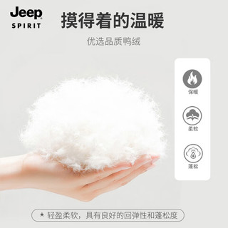 吉普（JEEP）JEEP 羽绒马甲秋冬季款冬休闲户外保暖上衣羽绒外套 TT240F 雾蓝 5XL