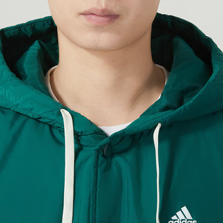 阿迪达斯 （adidas） 官网棉服男 2024春季连帽防风御寒加厚保暖棉衣外套棉袄男 IK7667纽扣/ XS(90-110斤)