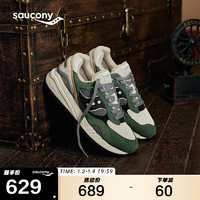 Saucony索康尼SHADOW 6000RE男女运动休闲鞋复古运动鞋绿米黑 44.5