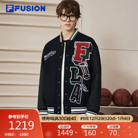 FILA FUSION斐乐潮牌棉服男时尚休闲宽松保暖棒球服 180/100A/XL