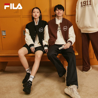 FILA 斐乐【加绒】款外套运动棉服棒球服夹克男女同款 猪肝卡-DK 175/96A/L