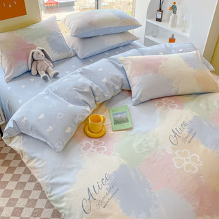 Miiow 猫人 纯棉四件套 全棉床单被罩床上用品套件被套200*230cm 1.5/1.8米床