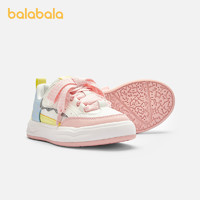 88VIP：巴拉巴拉 童鞋儿童甜美低帮板鞋女童小白鞋2024新年鞋子新年潮防滑