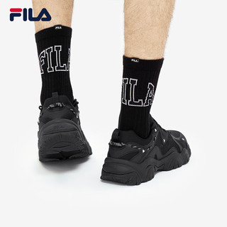 FILA 斐乐 猫爪鞋男鞋复古运动鞋时尚休闲鞋FLUID 4 黑-R-BK 41