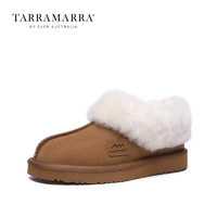 TARRAMARRA【澳洲】女士冬季经典套脚便鞋休闲户外毛毛鞋懒人鞋TA2005 栗色 38