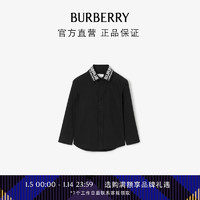 博柏利（BURBERRY）【】男童 坐标刺绣棉质衬衫80684131 黑色80684131 6Y