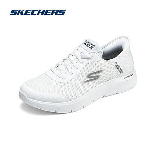 SKECHERS 斯凯奇 男女款舒适健步鞋124836/216324 白色/WHT(男) 44