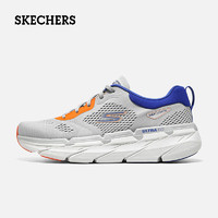 斯凯奇（Skechers）男鞋轻便舒适运动鞋缓震跑步鞋软底休闲运动鞋 灰色/蓝色 40