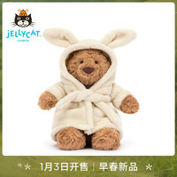 Jellycat英国早春浴袍巴塞罗熊毛绒玩具安抚娃娃公仔泰迪熊玩偶 浴袍巴塞罗熊 H26 X W12 CM