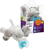 PHILIPS 飞利浦 Avent 大象奶嘴 SCF348/13，超柔软的可爱奶嘴玩具